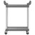 2-Tier Trolley Grey 81x41x92 cm Aluminium