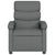 Massage Recliner Chair Dark Grey Fabric