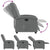 Recliner Chair Dark Grey Fabric