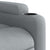 Massage Recliner Chair Light Grey Fabric