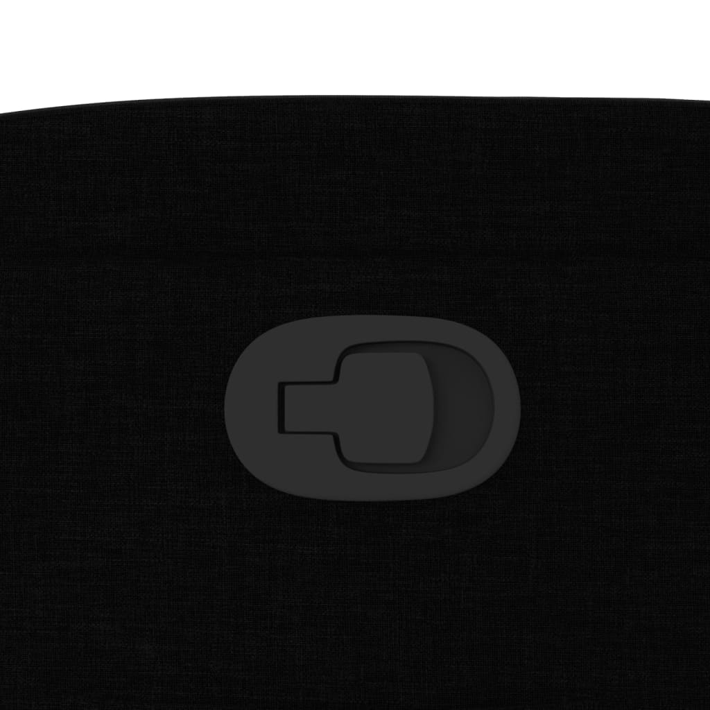 Recliner Chair Black Fabric
