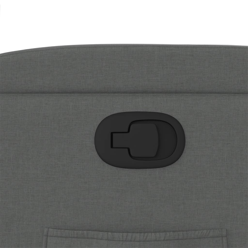 Recliner Chair Dark Grey Fabric
