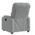 Massage Recliner Chair Light Grey Fabric