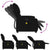 Massage Recliner Chair Black Fabric