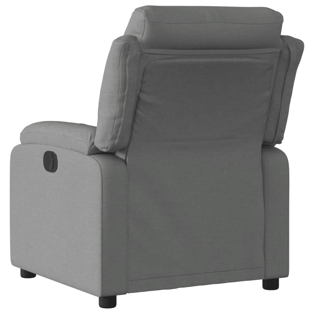 Recliner Chair Dark Grey Fabric