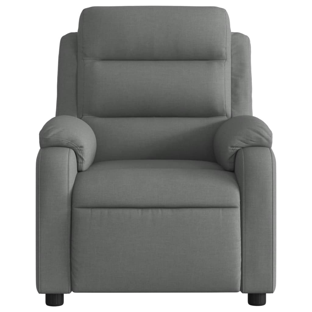Recliner Chair Dark Grey Fabric