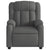 Massage Recliner Chair Dark Grey Fabric