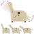 Massage Recliner Chair Cream Fabric