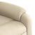 Massage Recliner Chair Cream Fabric