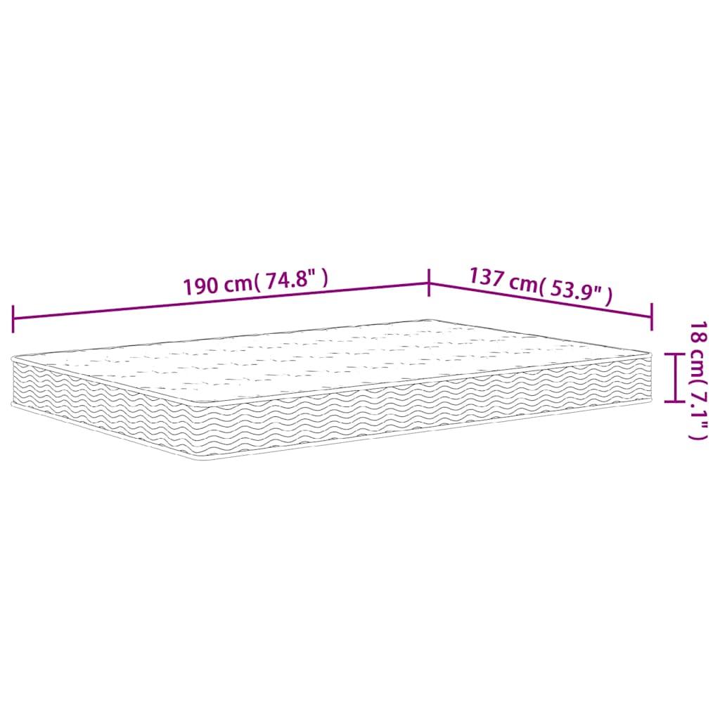 Bonnell Spring Mattress Medium 137x190 cm Double Size