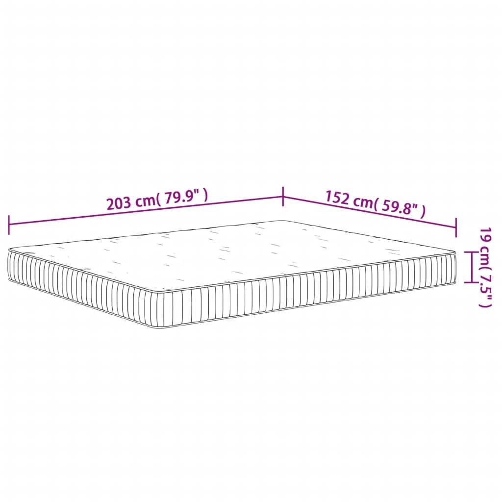 Pocket Spring Mattress Medium 152x203 cm Queen Size
