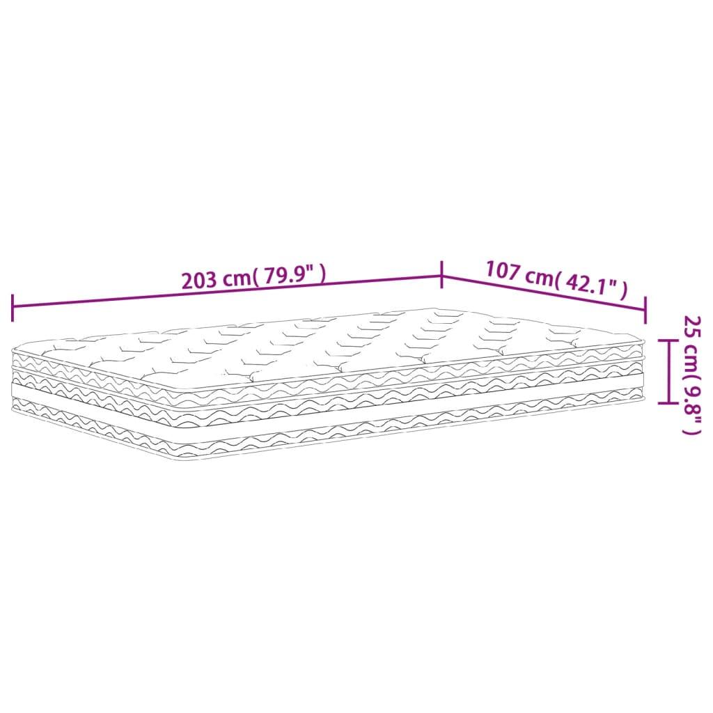 Pocket Spring Mattress Medium 107x203 cm King Single Size