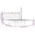 Metal Bed Frame without Mattress with Headboard White 135x190 cm
