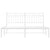 Metal Bed Frame without Mattress with Headboard White 150x200 cm