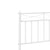 Metal Bed Frame without Mattress with Headboard White 150x200 cm