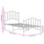 Metal Bed Frame without Mattress with Footboard Black 90x190 cm
