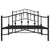 Metal Bed Frame without Mattress with Footboard Black 107x203 cm King Single