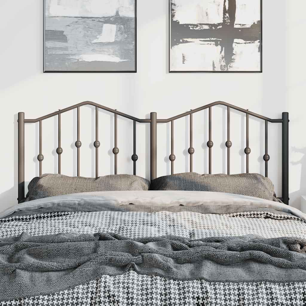 Metal Replace Headboard Black 135 cm