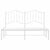 Metal Bed Frame without Mattress with Headboard White 150x200 cm