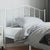 Metal Headboard White 107 cm King Single