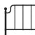 Metal Bed Frame without Mattress with Headboard Black 135x190 cm