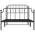 Metal Bed Frame without Mattress with Footboard Black 107x203 cm King Single