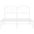 Metal Bed Frame without Mattress with Headboard White 150x200 cm