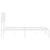 Metal Bed Frame without Mattress with Headboard White 150x200 cm