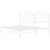 Metal Bed Frame without Mattress with Headboard White 150x200 cm