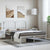 Metal Bed Frame without Mattress with Headboard White 150x200 cm