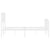 Metal Bed Frame without Mattress with Footboard White 150x200 cm