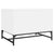 Coffee Table with Glass Doors White 68.5x50x50 cm