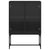 Side Cabinet with Glass Doors Black 69x37x100 cm