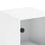 Side Cabinet with Glass Doors White 35x37x100 cm