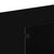 Bookcase with Doors Black 136x37x109 cm Engineered Wood