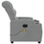 Massage Recliner Chair Light Grey Fabric