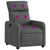 Massage Recliner Chair Dark Grey Fabric