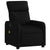 Massage Recliner Chair Black Fabric