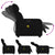 Massage Recliner Chair Black Fabric