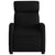 Massage Recliner Chair Black Fabric