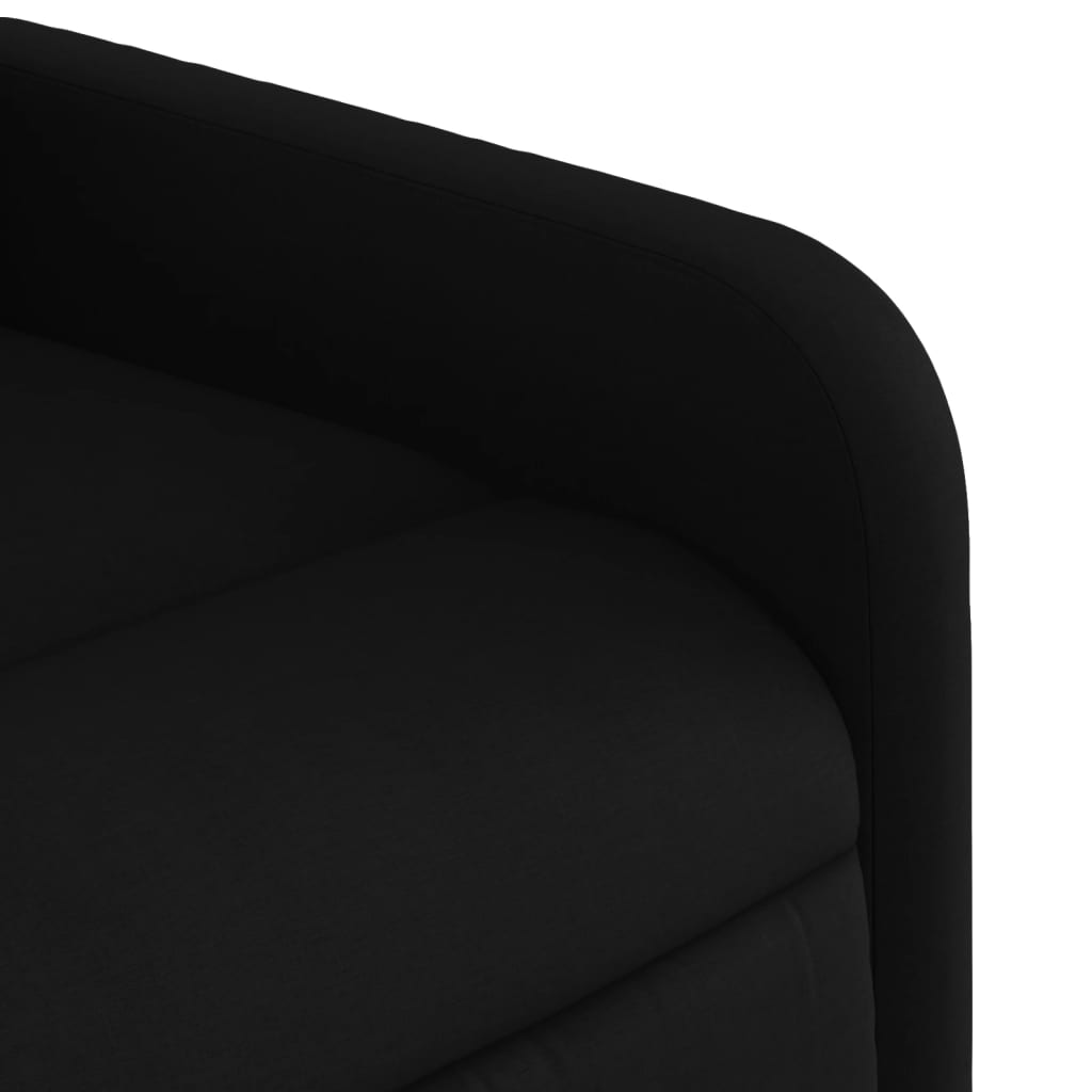 Massage Recliner Chair Black Fabric