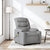 Massage Recliner Chair Light Grey Fabric