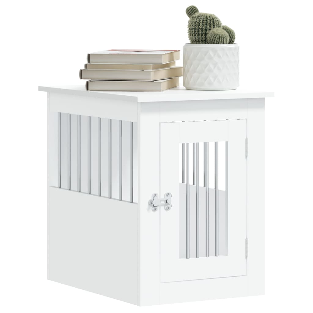 Dog Crate Furniture White 45x62x59 cm Engineered Wood