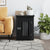 Dog Crate Furniture Black 45x62x59 cm Engineered Wood