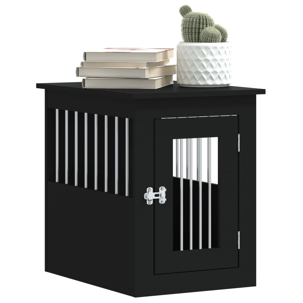 Dog Crate Furniture Black 45x62x59 cm Engineered Wood