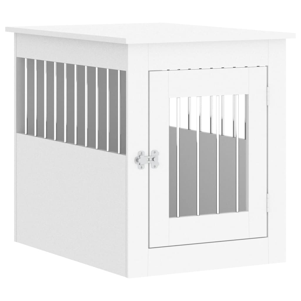 Dog Crate Furniture White 55x75x65 cm Engineered Wood