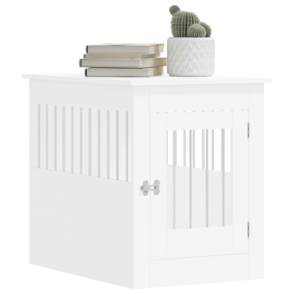 Dog Crate Furniture White 55x80x68 cm Engineered Wood