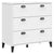 Highboard VIKEN White 80x40x190 cm Solid Wood Pine