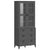 Highboard VIKEN Anthracite Grey 80x40x190 cm Solid Wood Pine