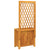 Planter with Trellis 55x29.5x132 cm Solid Wood Acacia